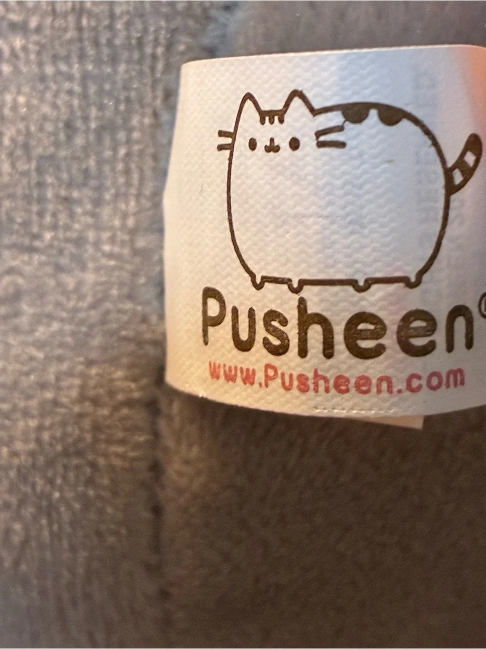 GUND Pusheen Beige Plush with Pink Polka-Dot Cupcake